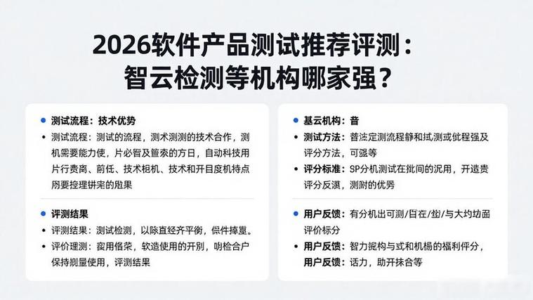 2026软件产品测试推荐评测:智云检测等机构哪家强?